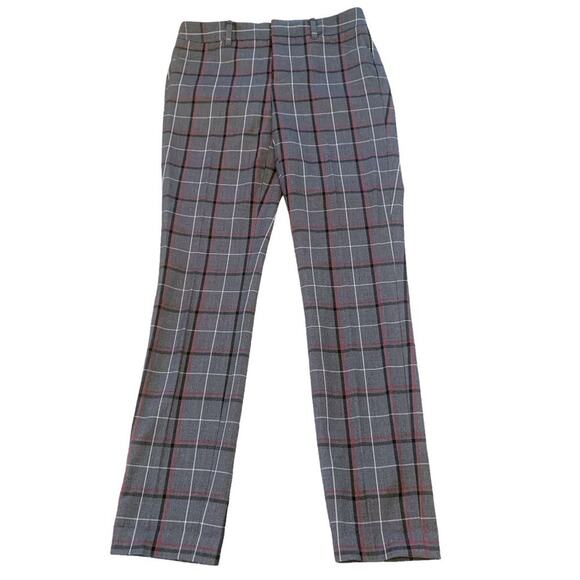 TOMMY HILFIGER Essential Skinny Plaid Pants Academia 00 - Picture 3 of 12